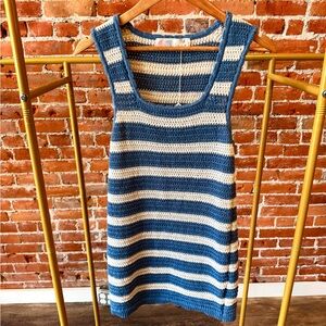 Free People Beach Striped Knit Coverup